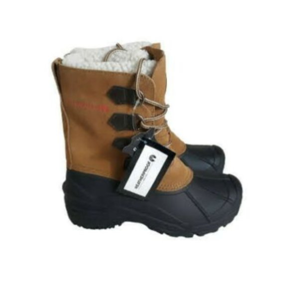 Weatherproof Waterproof Shell Mens Boots Size 8M Faux Fur Gorge 625-2010 - Picture 2 of 9